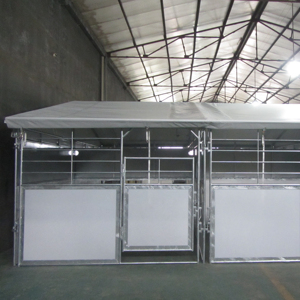 Écurie extérieure de luxe galvanisée à chaud de <span class=keywords><strong>cheval</strong></span> de la structure métallique 3x6m avec l'abri de <span class=keywords><strong>cheval</strong></span> de toit pour l'équipement équestre de paddock - Product Image 1
