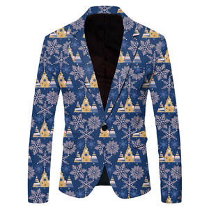 สูทแฟชั่นสำหรับผู้ชายเสื้อสูทเข้ารูปชุดสูทงานปาร์ตี้พรอม2024 - Product Image 5