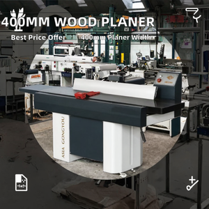 Raboteuse de surface pour le travail du bois de type Euro 300mm-400mm, prix compétitif, machine à dégauchir et à dégauchir-ébavurer avec fonction max. Largeur de planification de 400 mm - Product Image 3
