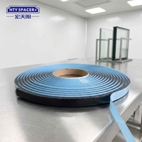 Barre d'isolation thermique courbée et adaptable pour assemblage de vitrage isolant, avec fonction d'absorption et d'étanchéité