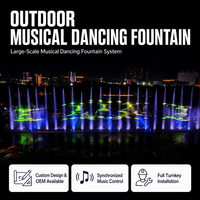 Fuente Musical Comercial Personalizada de Acero Inoxidable con Diseño Impermeable IP68, Construcción por Equipo Interno, Agua Patentada