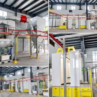 Ligne d'usine de peinture en poudre Litone avec cabine de prétraitement, four de récupération et de cuisson, convoyeur pour profilés en aluminium et cadres en acier CE