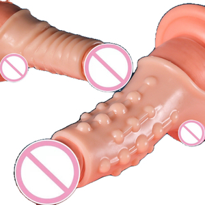 남성용 사정 지연 확장 장난감 남성용 실리콘 재사용 수탉 반지 섹스 토이 - Product Image 1