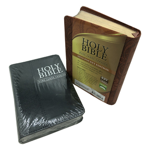 Trung Quốc giá rẻ da đen Bìa bible cuốn sách in Offset Fancy giấy bìa cứng nổi bề mặt hoàn thiện cho chương trình khuyến mãi - Product Image 5