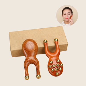 Handheld Messing Walnuss Frosch <span class=keywords><strong>Massage</strong></span> gerät für Kopfhaut Wireless Facial Fascia Lifting und Nose Bridge Lifting <span class=keywords><strong>Eye</strong></span> Beauty Tool - Product Image 1