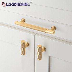 Lcedis <b>Wardrobe</b> Handle Bar Aluminum Alloy Minimalist Drawer Cabinet Hardware Gold Finish - Product Image 1