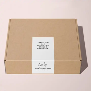 Tùy Chỉnh Bán Buôn Hình Chữ Nhật Quà Tặng Nhãn Cảm Ơn Bạn Tự Dính Tráng Bao Bì Giấy Hộp Niêm Phong Dán - Product Image 2