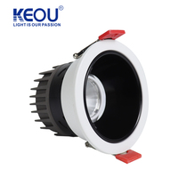 KEOU Offre Spéciale aluminium moulé sous pression 7W 9W plaqué argent module amovible COB projecteur