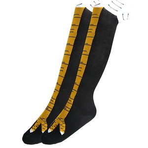 Harajuku Kawaii divertido <span class=keywords><strong>pollo</strong></span> pierna Fitness muslo <span class=keywords><strong>medias</strong></span> mujer chica rodilla calcetines altos colorido Logo diseño largo vestido estilo - Product Image 1