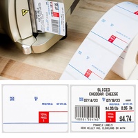 Étiquettes d'échelle DIGI 60 mm X 43 mm Étiquettes adhésives thermiques pré-imprimées personnalisées 60x43/60x55/60x80 Étiquette de prix Code-barres Supermarché
