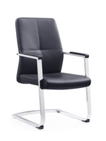 Chaise de bureau en cuir en forme d'arc B10 directe d'usine pour la conférence et la formation du personnel du café Internet en gros