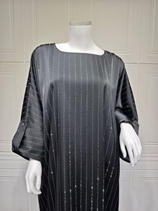 Vestido Abaya Elegante de Manga Larga para Mujeres Musulmanas de Medio Oriente, Dubái, 2025, Vestidos con Capucha y Diamantes de Moda - Product Image 6