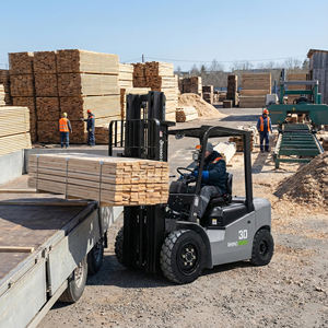 Carrello Elevatore Completamente Elettrico Rhinoceros CPD30 2.5 Tonnellate 4WD con Batteria agli Ioni di Litio e Accessorio Rotante per Uso Portuale - Product Image 3