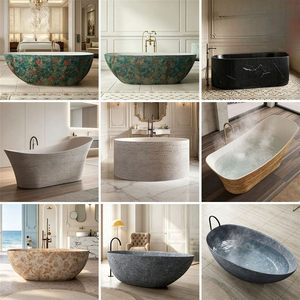 Bañera <span class=keywords><strong>de</strong></span> piedra natural, moderna y independiente, para baño <span class=keywords><strong>de</strong></span> hotel o villa, <span class=keywords><strong>de</strong></span> lujo <span class=keywords><strong>de</strong></span> alta gama, estilo palaciego - Product Image 1