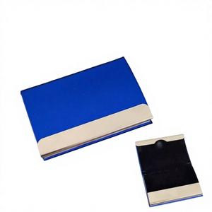 Vintage Slim <b>Card</b> Passport Holder Genuine Leather Stainless Steel Magnetic Closure ATM <b>Business</b> <b>Wallet</b> Luxury Executive - Product Image 1