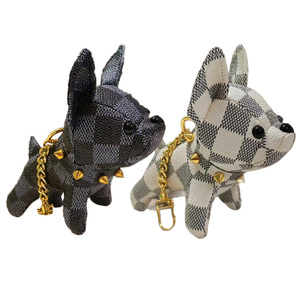 Boneka Kulit Anjing Petarung, Liontin Gantungan Kunci, Mainan Plush Bahan Lembut, Pereda Stres, Dekorasi Tas Ransel, Tas Tangan, Gantungan Kunci Mobil, Mainan Dekoratif PP - Product Image 1