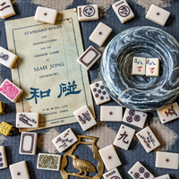 Numéro de maison n° Jeu de tuiles de Mahjong 88 pièces Stone & Ink, tuiles de Mahjong américaines personnalisées en usine, photos réelles en stock, expédition rapide et immédiate
