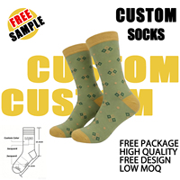Chaussettes fantaisie unisexes en gros, chaussettes habillées pour hommes, chaussettes colorées à motifs jacquard amusants pour hommes