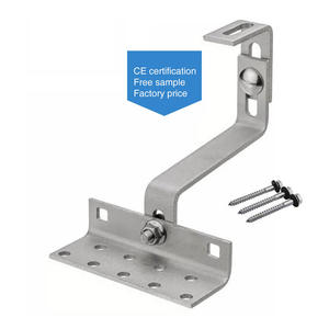 Structures de support de panneaux solaires photovoltaïques pour toiture en tuiles, réglables en hauteur, non dommageables pour les tuiles, avec crochets de fixation pour toiture solaire - Product Image 6