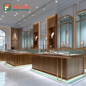 Meubles de magasin de bijoux sur mesure, cadre en bois, espace boutique, vitrine en verre - Product Image 5
