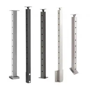 Y L Ss316 Black Surface Cable Railing Side Mounted And Top Mounted Stainless Balustrade Post