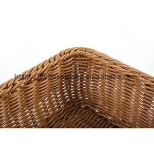 <span class=keywords><strong>Panier</strong></span> <span class=keywords><strong>à</strong></span> <span class=keywords><strong>pain</strong></span> carré en rotin plastique pour boulangerie professionnelle - Product Image 5