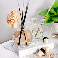 Bouteilles de diffuseur en verre bocaux de diffuseur avec ensemble de bouchons accessoires de parfum utilisés pour les ensembles de diffuseur de roseau de remplacement bricolage