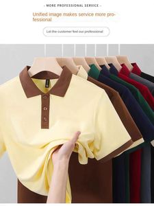 Custom Printed Logo Polo Shirt Hotel Work Solid Short Sleeve Advertising Company Culture Catering Men Women POLO Shirts - Product Image 5