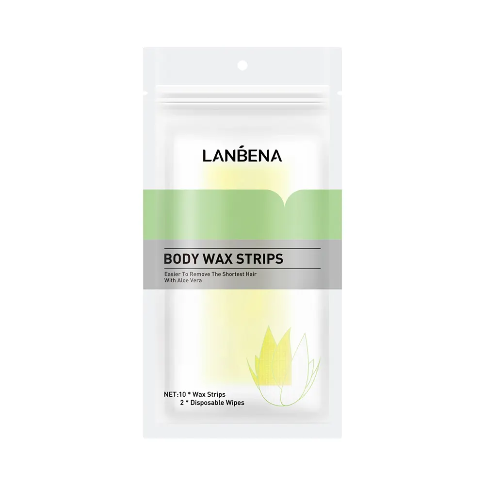 LANBENA Sanfte Aloe Vera Körperhaare ntfernung Wachs streifen für Männer Frauen Big Size Yellow