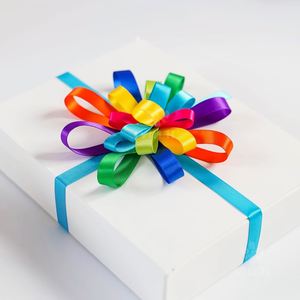Cinta de Raso para Envolver Regalos, Personalizada al por Mayor, de una Sola Cara, Color Sólido, 100% Poliéster, Ecológica, con Logotipo de Marca Personalizable - Product Image 4