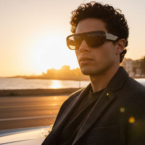 Lunettes de soleil en acétate de style italien tendance 2026 pour unisexe, verres polarisés TAC UV400, accessoire de mode haut de gamme - Product Image 6