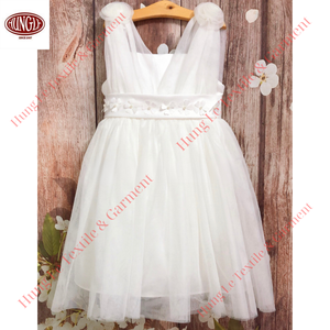 Fleur de décoration sur la ceinture La robe de princesse avec doublure en coton à l'intérieur sans danger pour les enfants - Product Image 2