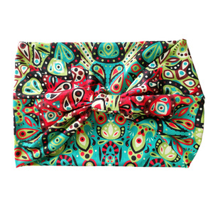 Accesorio para el Cabello Deportivo Elástico y Absorbente de Sudor con Estampado Bohemio de Nylon para Mujer, de Ala Ancha, para Uso Casual, Tiyo - Product Image 5