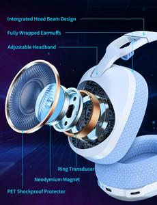 <span class=keywords><strong>ONIKUMA</strong></span> B2 7,1 <span class=keywords><strong>PRO</strong></span> Auriculares con sonido envolvente para juegos Auriculares con diadema ajustable LED de alta calidad con micrófono - Product Image 4