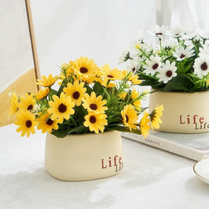 Vases en plastique Life Creative, blanc laiteux, plantes en pot, style moderne et simple, pour salon, table à manger, décoration de bureau - Product Image 4