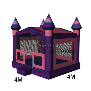 Castillo Inflable Comercial para Exteriores, Castillo <span class=keywords><strong>de</strong></span> Brincos para Fiestas, Castillo Inflable para Niños Pequeños, Casa <span class=keywords><strong>de</strong></span> Brincos Inflable con Soplador - Product Image 2