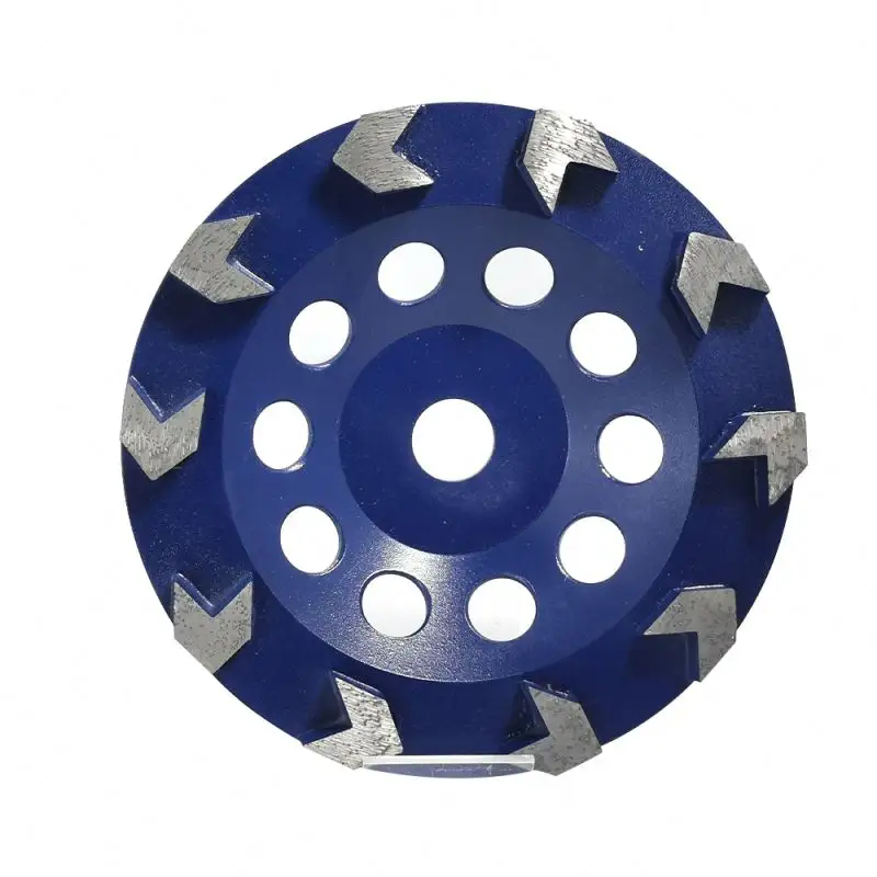 Professional Concrete Stone Polish Segmented Turbo Diamond Cup Grinding Wheel For Sale
