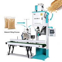 Machine d'emballage de riz Ewinall DCS-50FE-C 50 kg, anti-poussière, avec pesage automatique et couture, pour sachets souples de qualité alimentaire, sacs en plastique/papier, riz