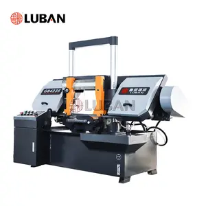 LUBAN Bandsaw garansi 2 tahun GB4235 kolom ganda gergaji Band Semi otomatis