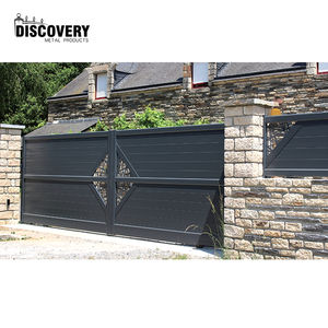 Vente directe d'usine OEM, grand portail <span class=keywords><strong>et</strong></span> clôture en aluminium, portail en aluminium à double battant personnalisé pour allée - Product Image 6