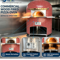 Four à pizza extérieur commercial en briques de terre cuite, grande taille, au bois, au gaz ou électrique, 500 cm, personnalisable, pour boulangerie, modèle Naples
