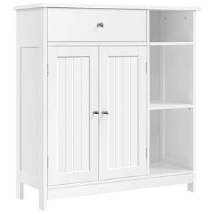 Armoire de sol de salle de bain en bois avec portes et tiroirs, unités de rangement, étagères réglables, design moderne, durable et gain de place - Product Image 1