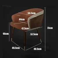 Chaises de salle à manger de luxe minimalistes, fauteuil à dossier en bois, chaise de salon nordique de haute qualité, meubles de cuisine confortables