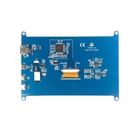 Écran tactile LCD Raspberry Pi 4B 7 pouces, résolution élevée 1024*600, moniteur LCD IPS 7 pouces -I USB tactile avec certification CE