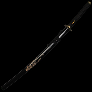 Nouveau type de katana en bambou fait main 2026, sculpture d'orchidée noire brillante et exquise, pour la décoration et la collection - Product Image 2