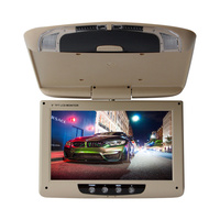 Monitor Plegable para Auto de 9 Pulgadas con Android Auto, Amplificador, Entrada USB AV, Reproductor Abatible para Techo