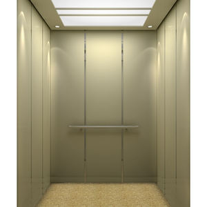 यात्री लिफ्ट केबिन लक्जरी डिजाइन स्टेनलेस स्टील कर्षण ड्राइव आधुनिक डिजाइन विरोधी जंग सतह डिजिटल डिस्प्ले गोदाम - Product Image 2