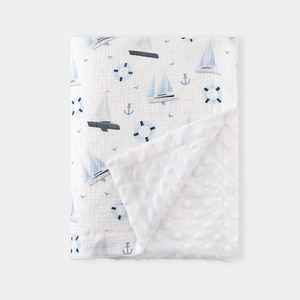 Nuovi Arrivi: Coperta per Neonati in Cotone 100% a Righe, Prezzo all'Ingrosso, per Casa, Ospedale e Aereo - Product Image 1