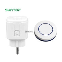 Prise de télécommande sans fil RF 433MHz AC 110V 220V 16A Standard UE avec télécommande ronde pour appareils ménagers