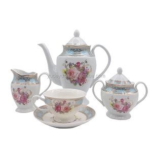 Fabbrica di Design stampato personalizzato porcellana Fine nuovo osso cina all'ingrosso 24 pz tazze da caffè arabica Turkish set da tè di lusso - Product Image 2